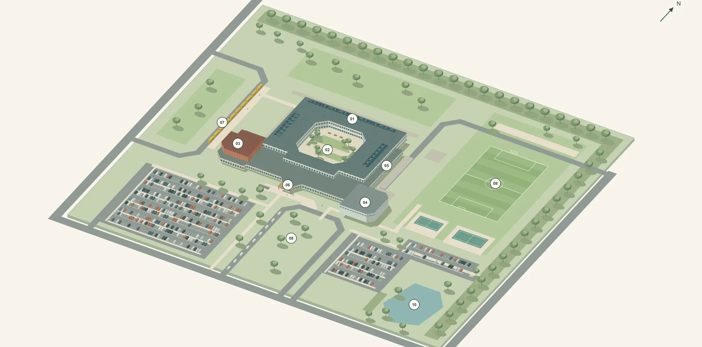 The same option as an editable BIM model