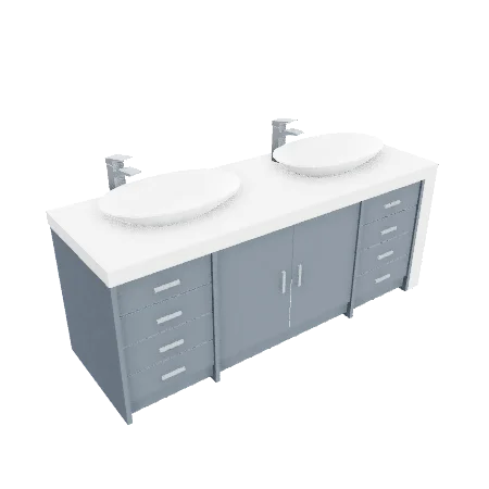 Double basin vanity