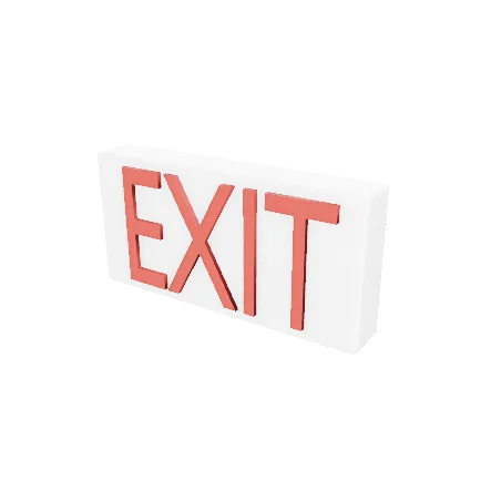 Exit sign